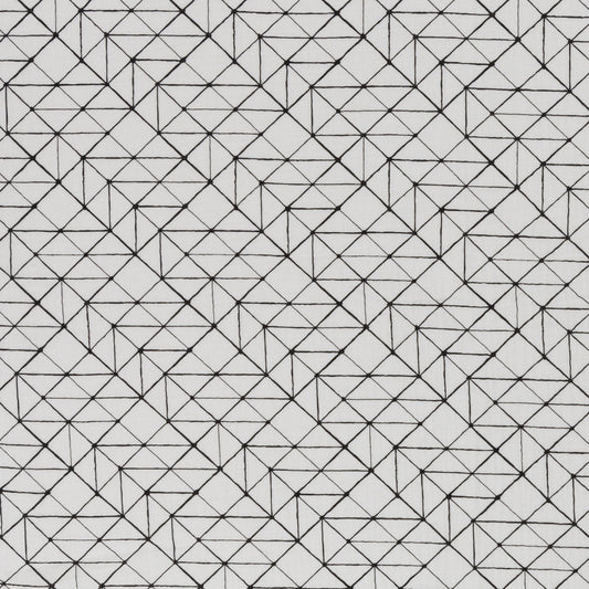 Musselin *Geometrische Formen* - Weiß - Kleekäfer´s Fadenstübchen
