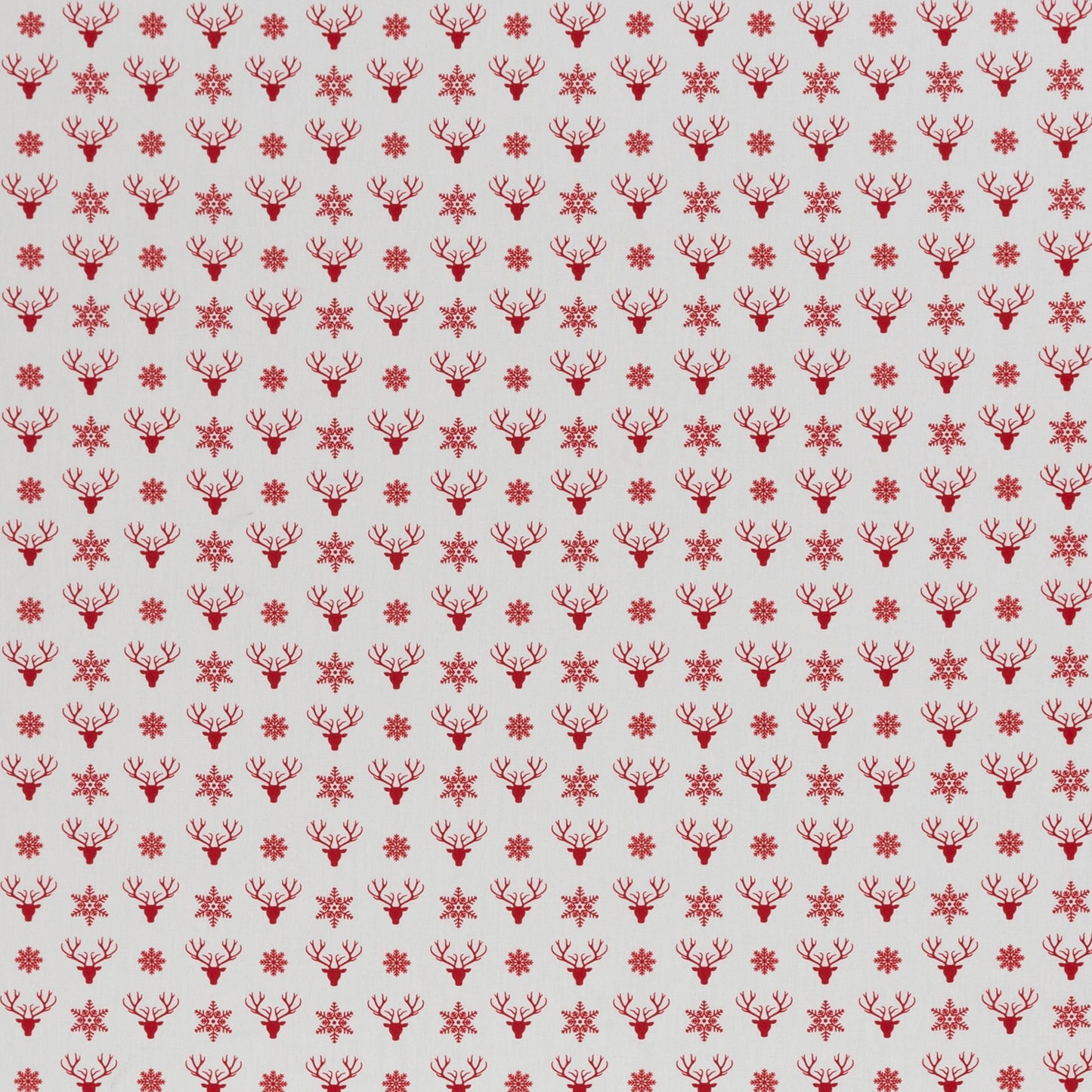 Baumwollwebware | Rot Weiss | Elchekopf und Sterne