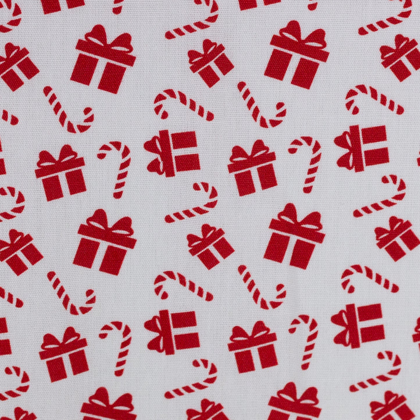 Baumwollwebware | Rot Weiss | Päckchen und Zuckerstangen