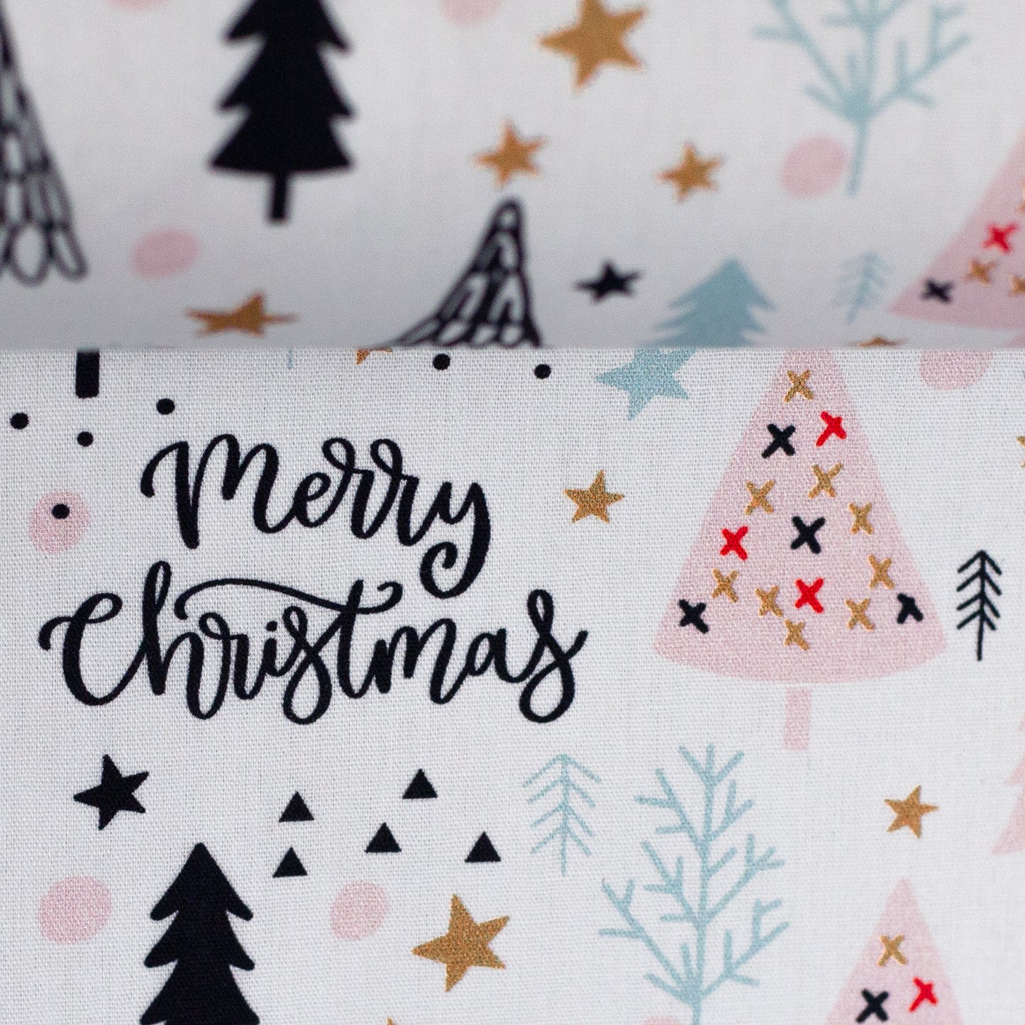 Baumwollwebware | MerryChristmas | Tannebäume