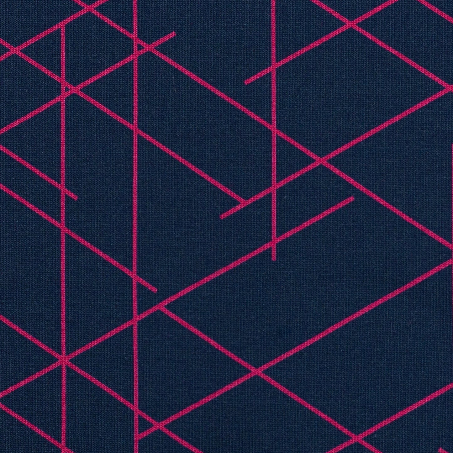 FrenchTerry | Streetstyle | Geometrische Linien | Magenta