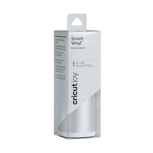 Cricut Joy Smart Vinyl Plotterfolie Shimmer Glitzerfolie SILVER - 13,9 x 121,9 cm