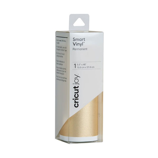 Cricut Joy Smart Vinyl Plotterfolie Shimmer Glitzerfolie GOLD - 13,9 x 121,9 cm