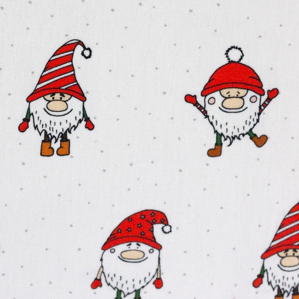 Baumwollwebware | Weihnachtswichtel | Weiß