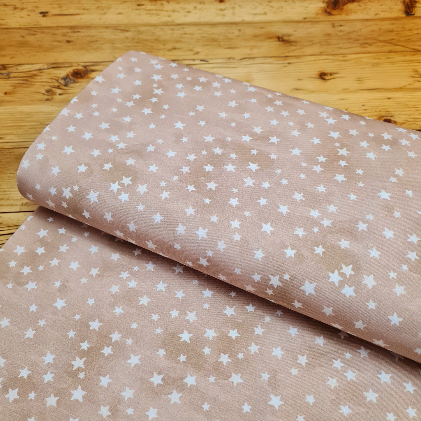 Baumwolljersey | Sterne | Camel