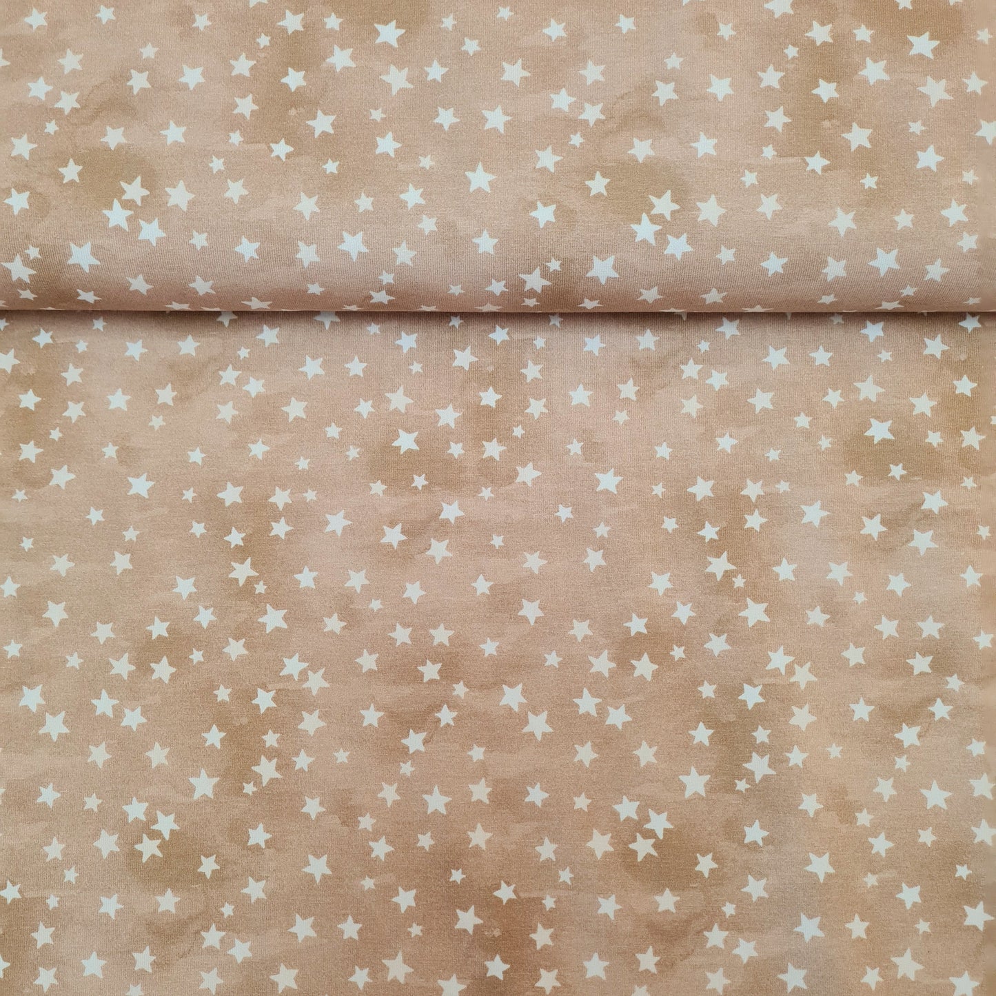 Baumwolljersey | Sterne | Camel