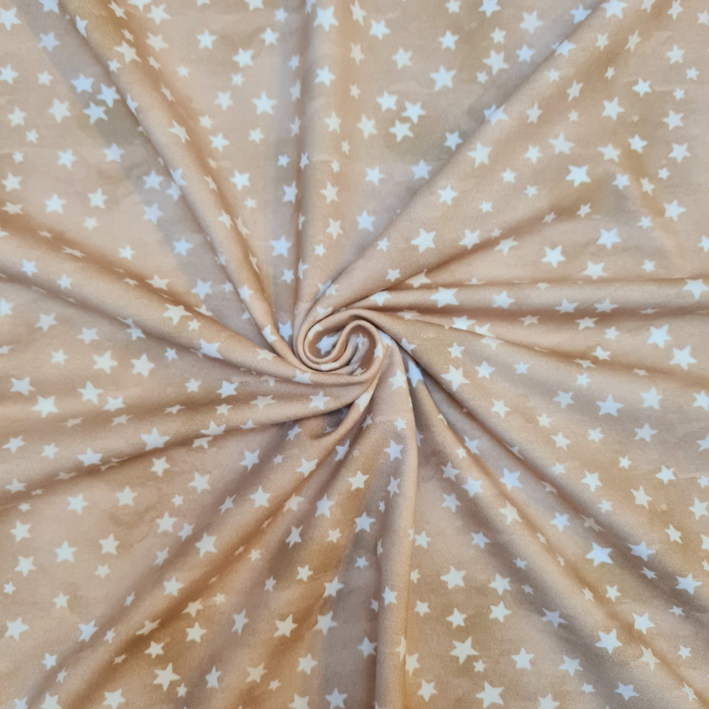 Baumwolljersey | Sterne | Camel