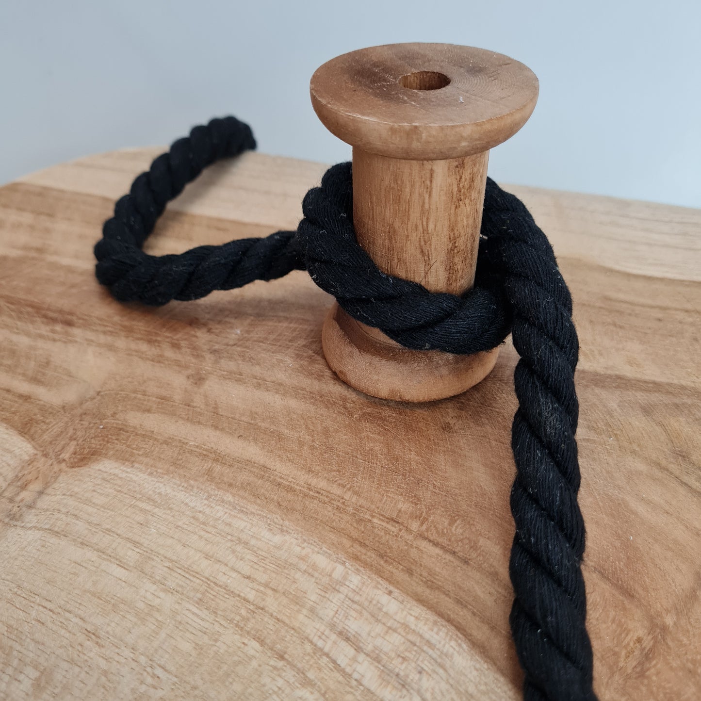 Baumwollkordel | Extra Dick | 20 mm | Schwarz