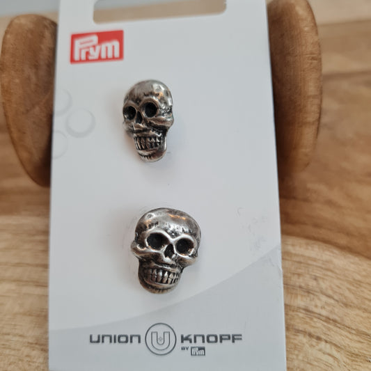 Knöpfe Buttons | Totenkopf | 18 mm | Metall