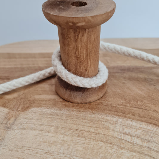 Baumwollkordel | Hoodiekordel | 8 mm | Natur