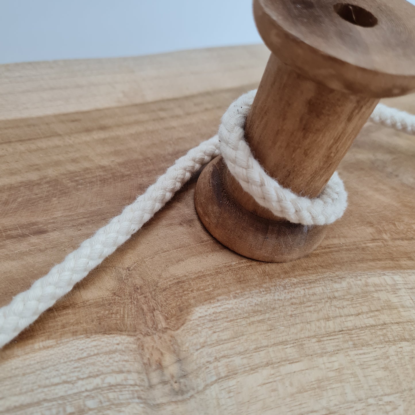 Baumwollkordel | Hoodiekordel | 8 mm | Natur