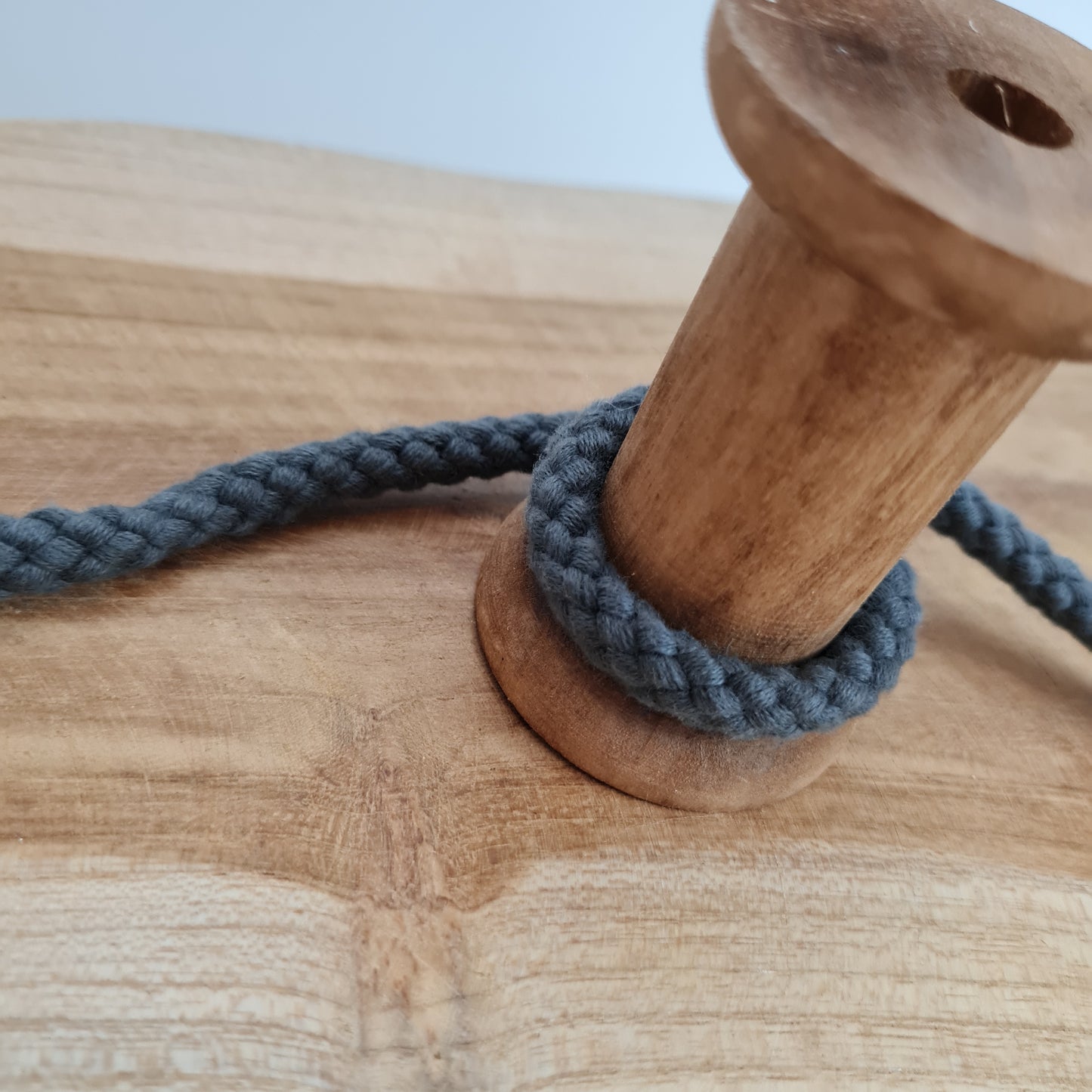 Baumwollkordel | Hoodiekordel | 8 mm | Grau