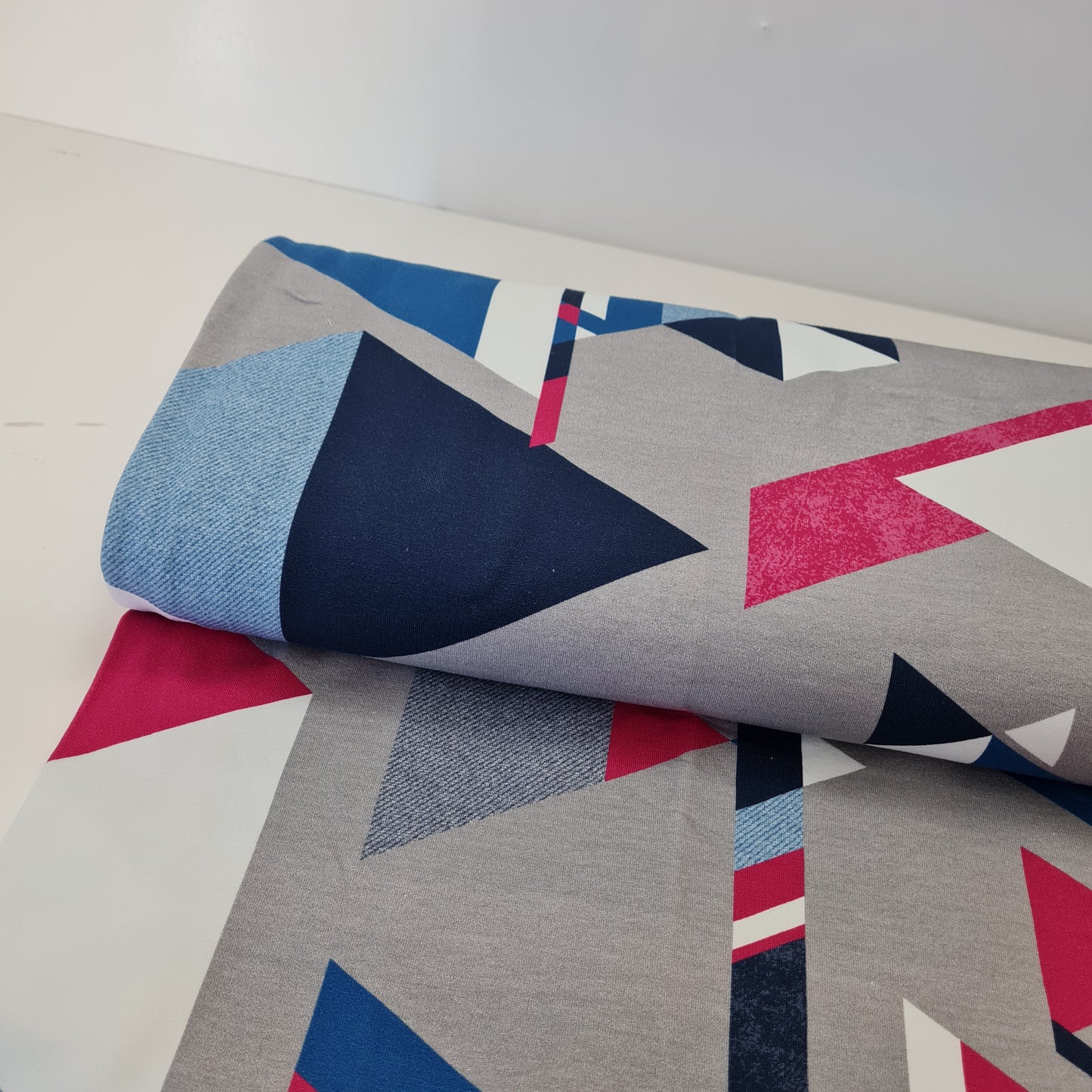 FrenchTerry | Streetstyle | Magenta Grau Blau