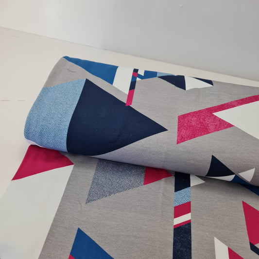 FrenchTerry | Streetstyle | Magenta Grau Blau