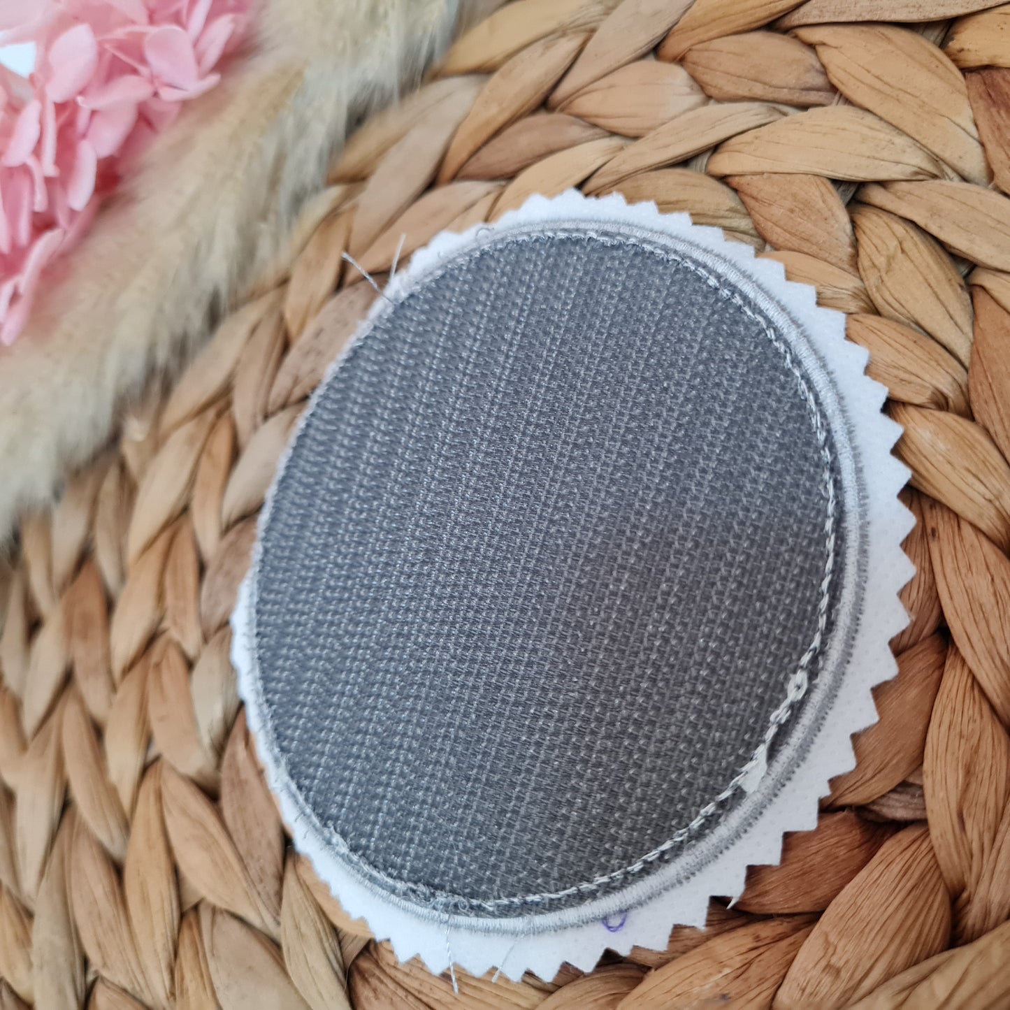 Applikation Aufnäher Button Klettie  | Schulkind 2025 | NussknackBär | Rund