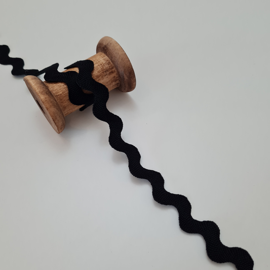 Bogenblitze | Extra Breit | Schwarz | 10/18mm | Meterware