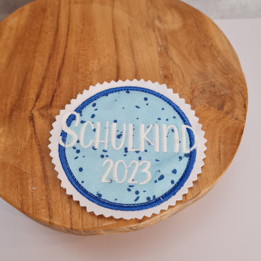 Applikation Aufnäher Button Klettie | Schulkind 2025 | Cloud Wild Horse