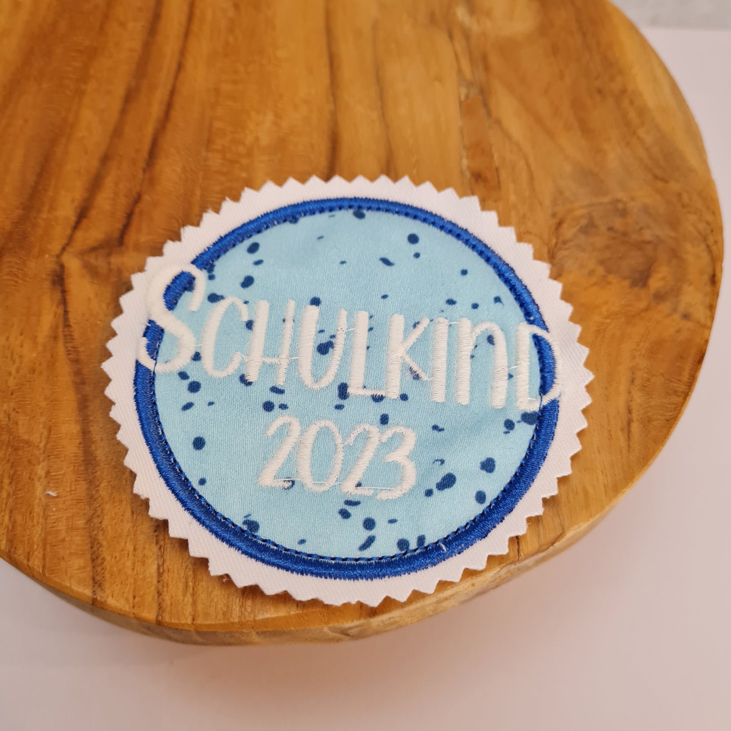 Applikation Aufnäher Button Klettie | Schulkind 2025 | Cloud Wild Horse