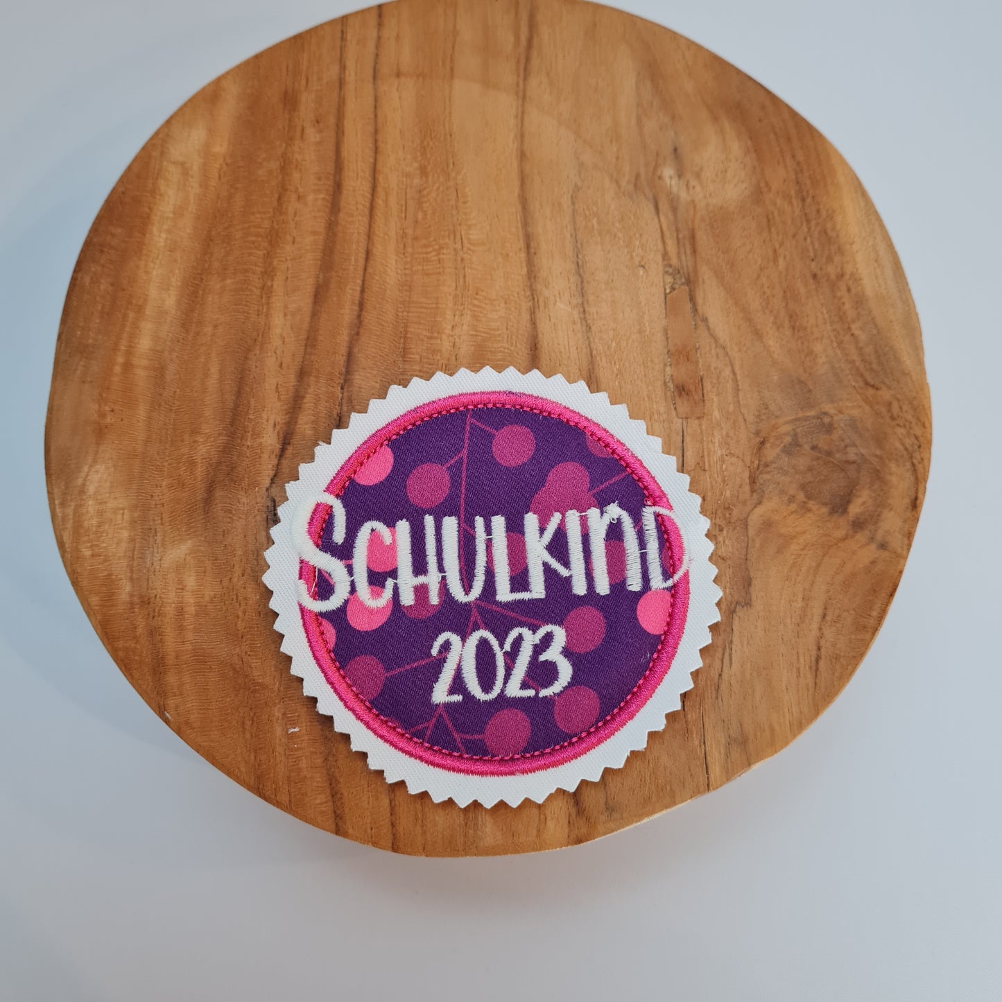 Applikation Aufnäher Button Klettie | Schulkind 2025 | Space Shiny Butterfly Night