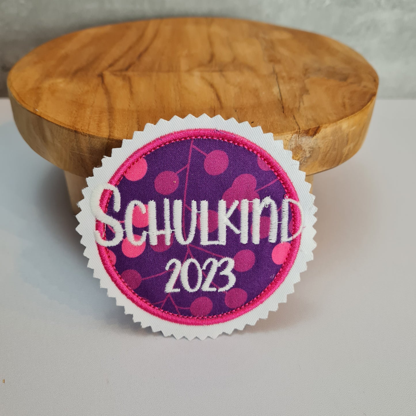 Applikation Aufnäher Button Klettie | Schulkind 2025 | Space Shiny Butterfly Night