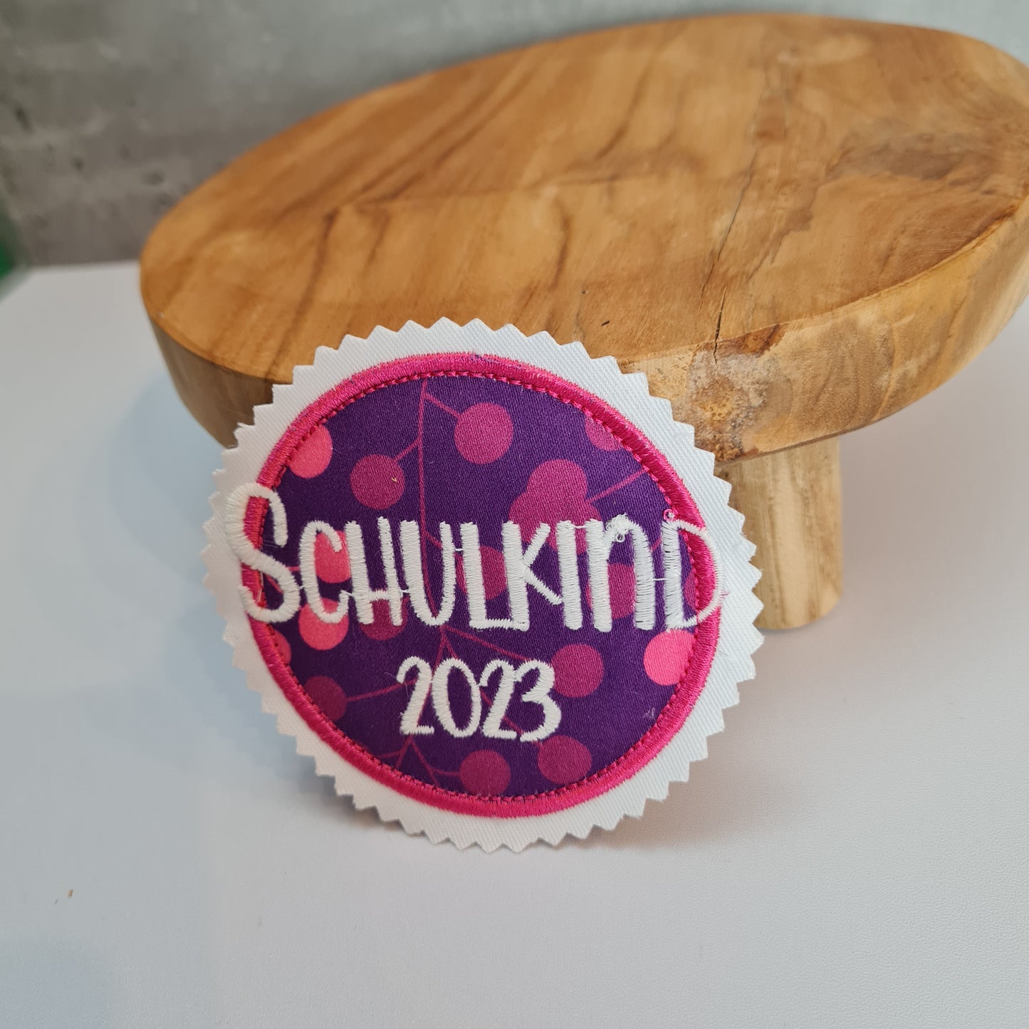 Applikation Aufnäher Button Klettie | Schulkind 2025 | Space Shiny Butterfly Night