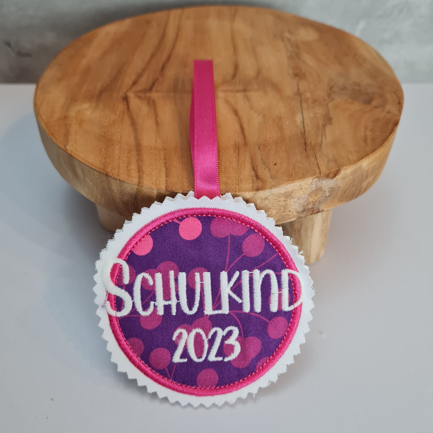 Applikation Aufnäher Button Klettie | Schulkind 2025 | Space Shiny Butterfly Night