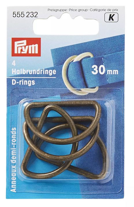 D-Ringe 30 mm *Altmessing