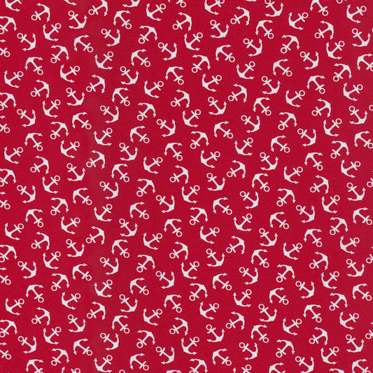 Baumwollwebware | Anker | Rot