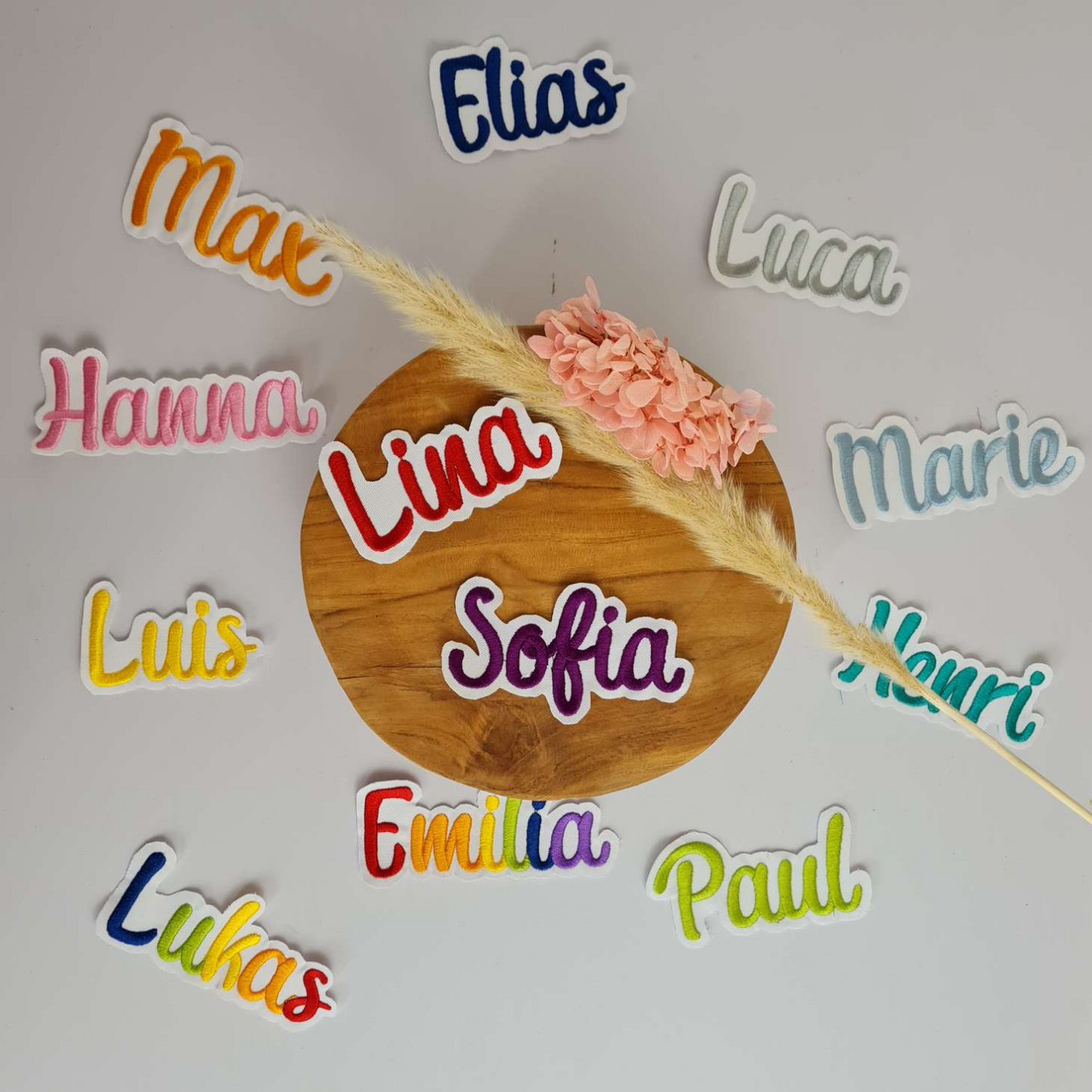 Applikation Aufnäher Flicken | Wunschnamen | versch. Farben