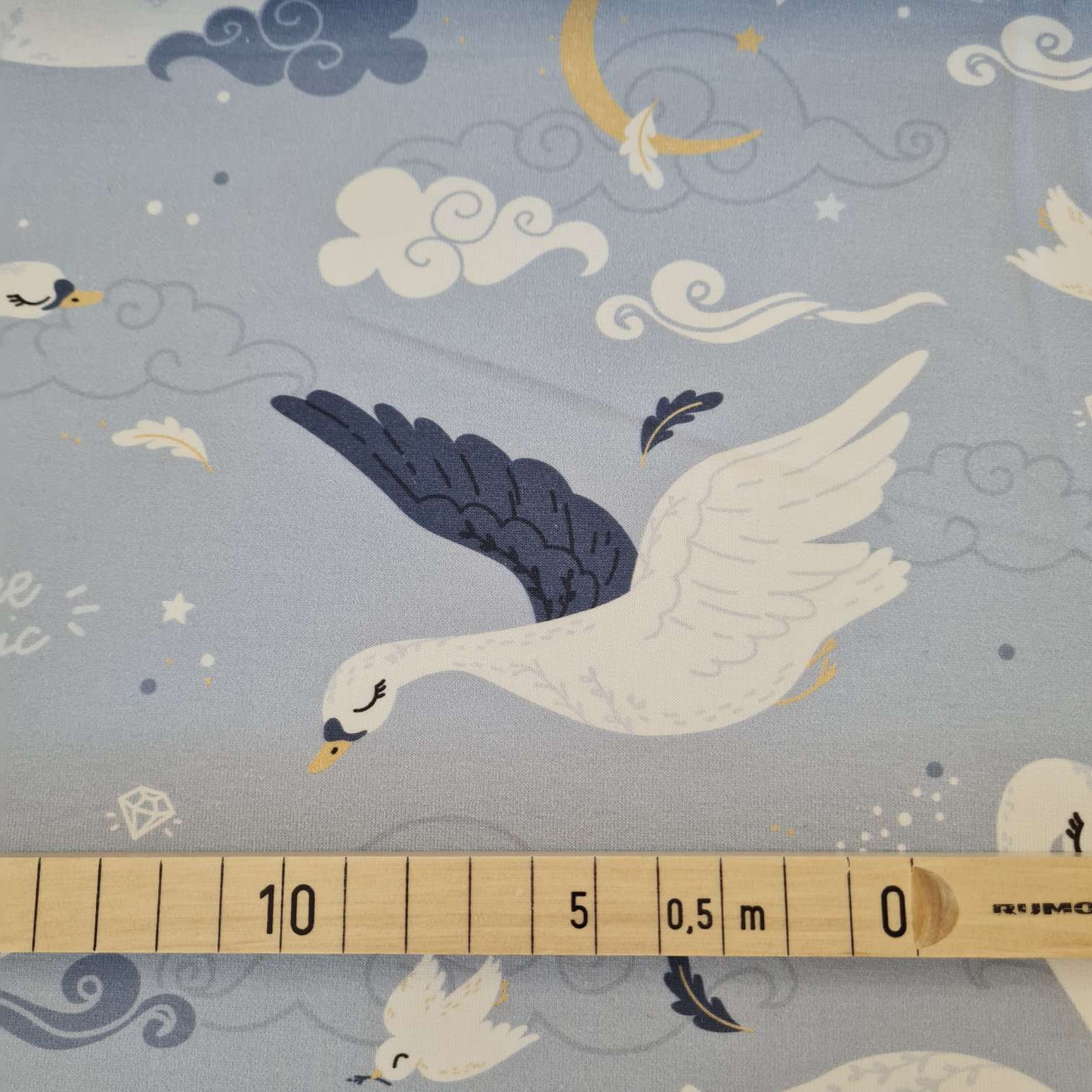 FrenchTerry | Schwan | Hellblau