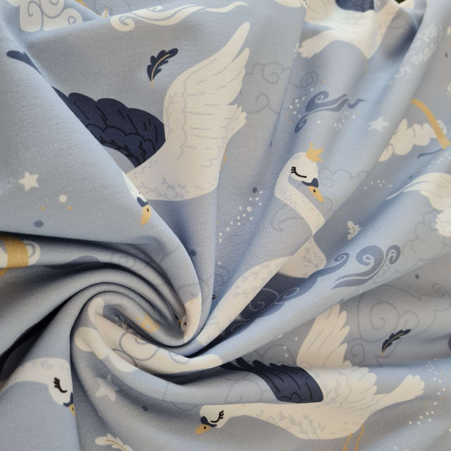 FrenchTerry | Schwan | Hellblau