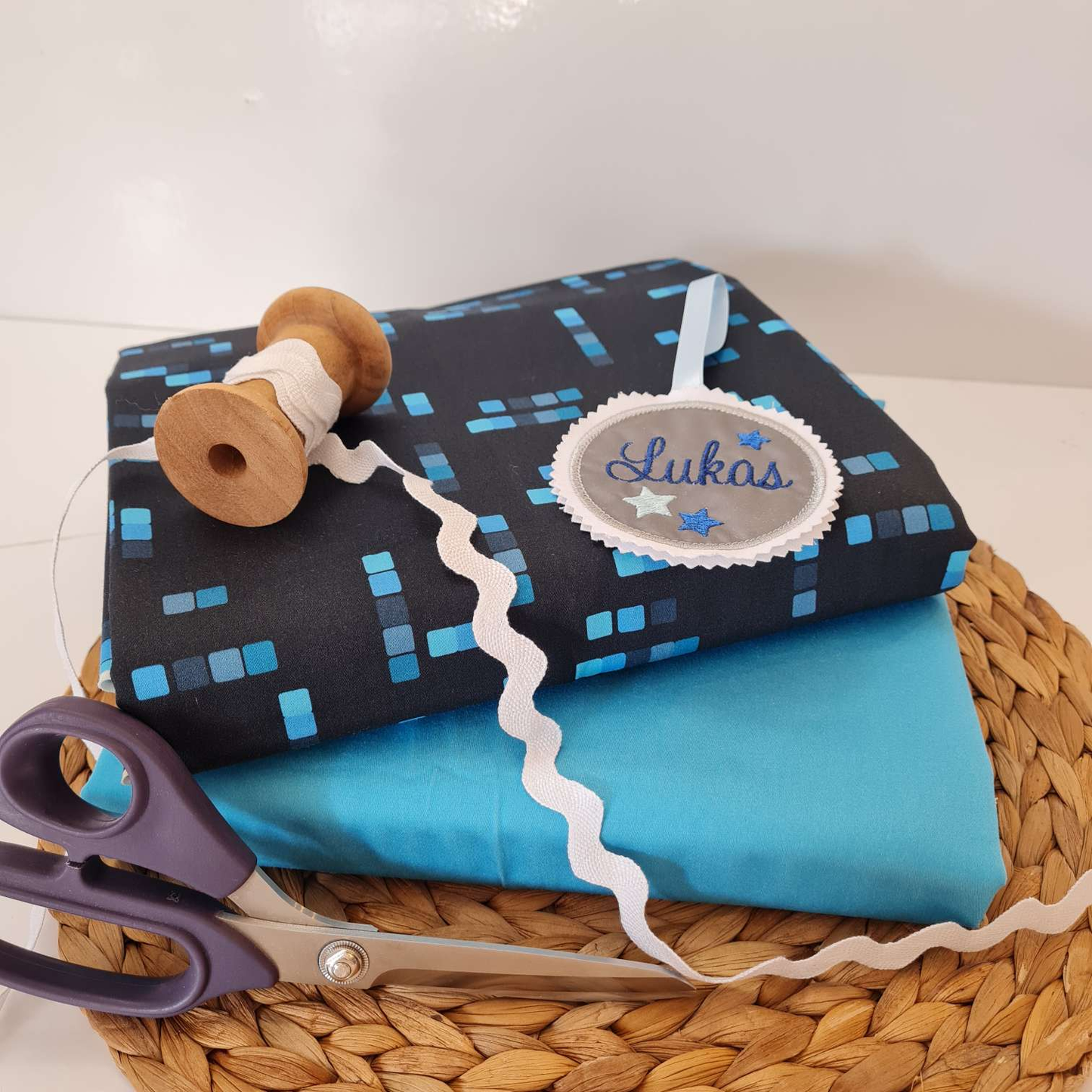 DiY Paket | Stoffpaket | "TiefseetauchBär" | Blau