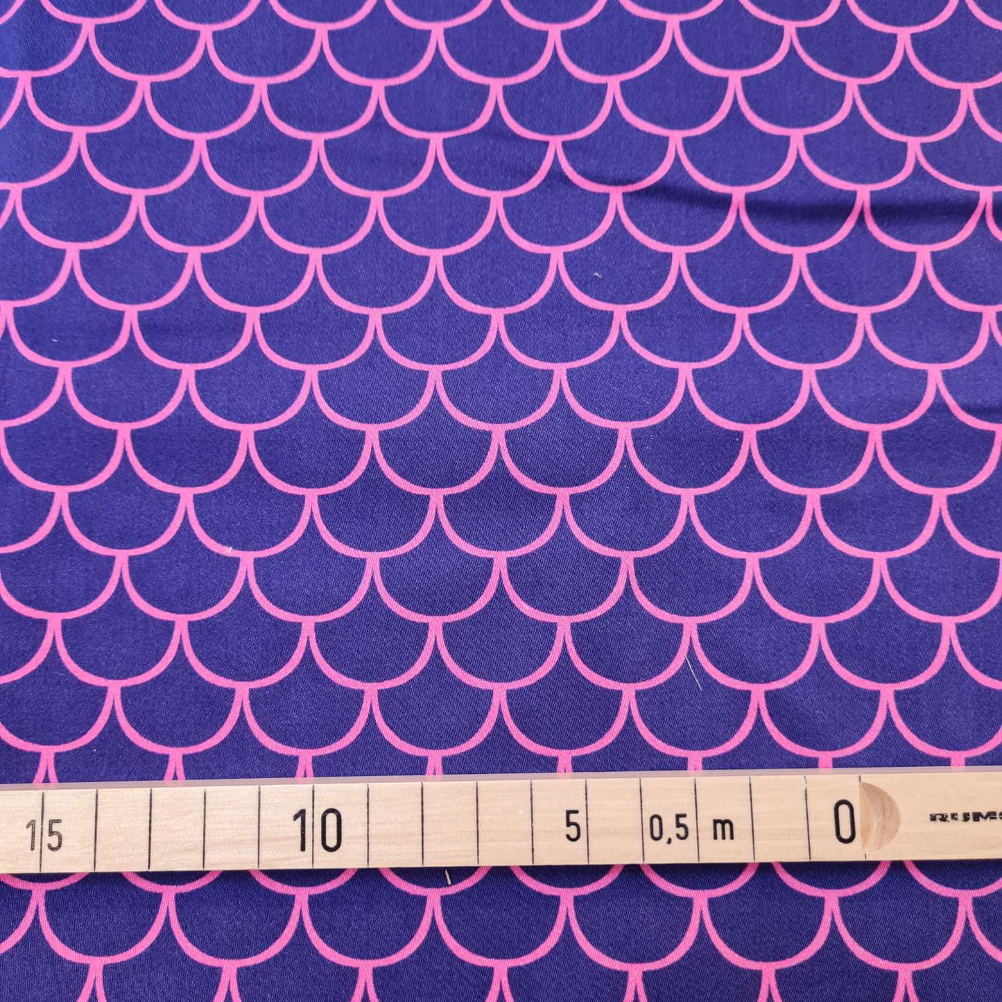 DiY Paket | Stoffpaket | "PerlentauchBär" | Schuppenstoff & Uni Rosa