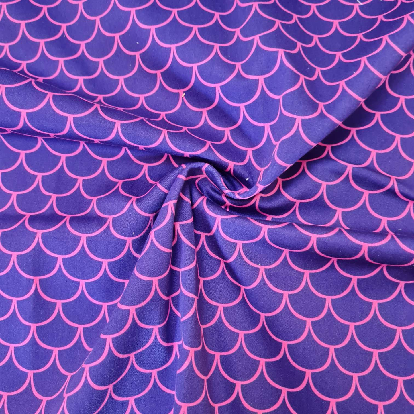 DiY Paket | Stoffpaket | "PerlentauchBär" | Schuppenstoff & Uni Rosa