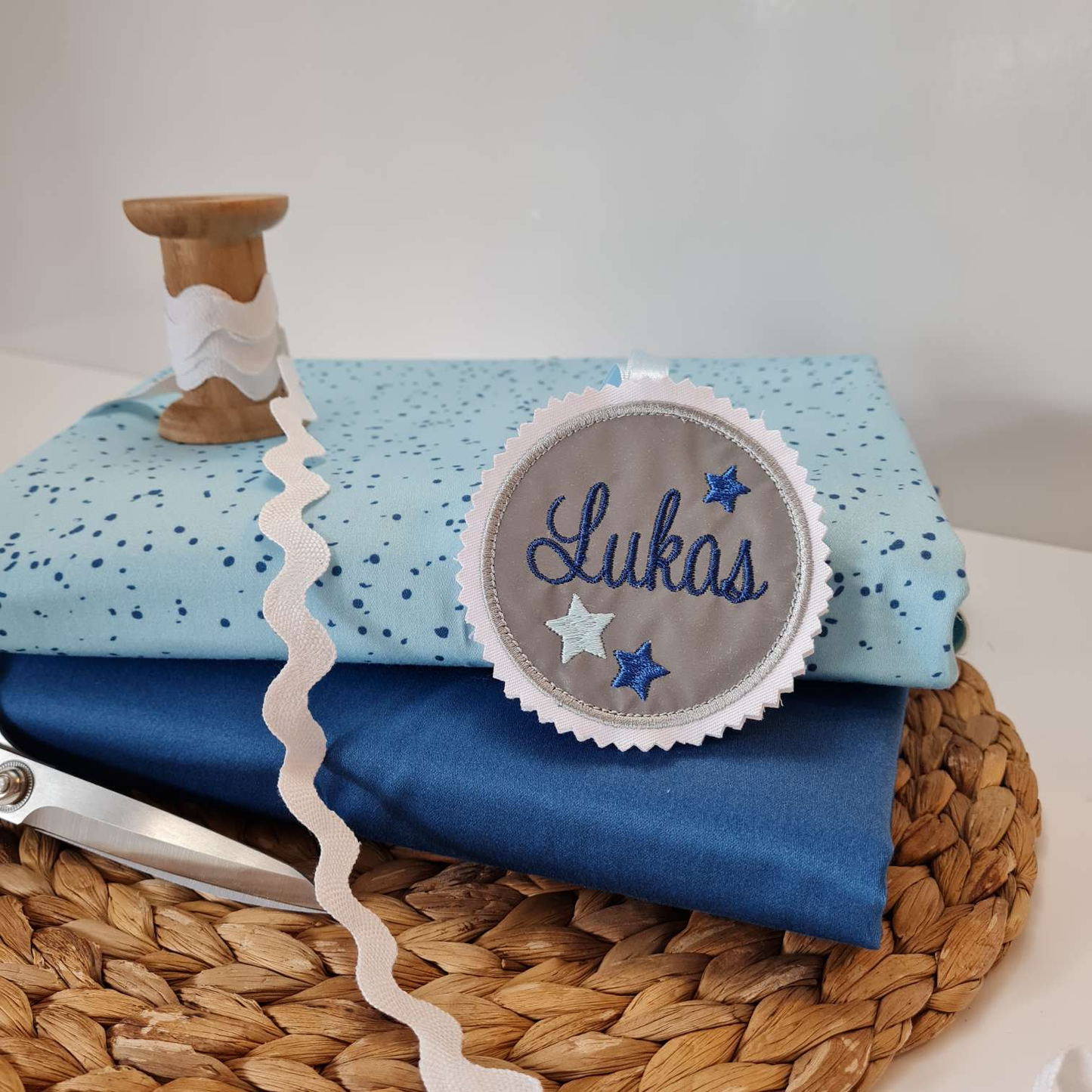 DiY Paket | Stoffpaket | "CLOUD Wild Horse" | Blautöne