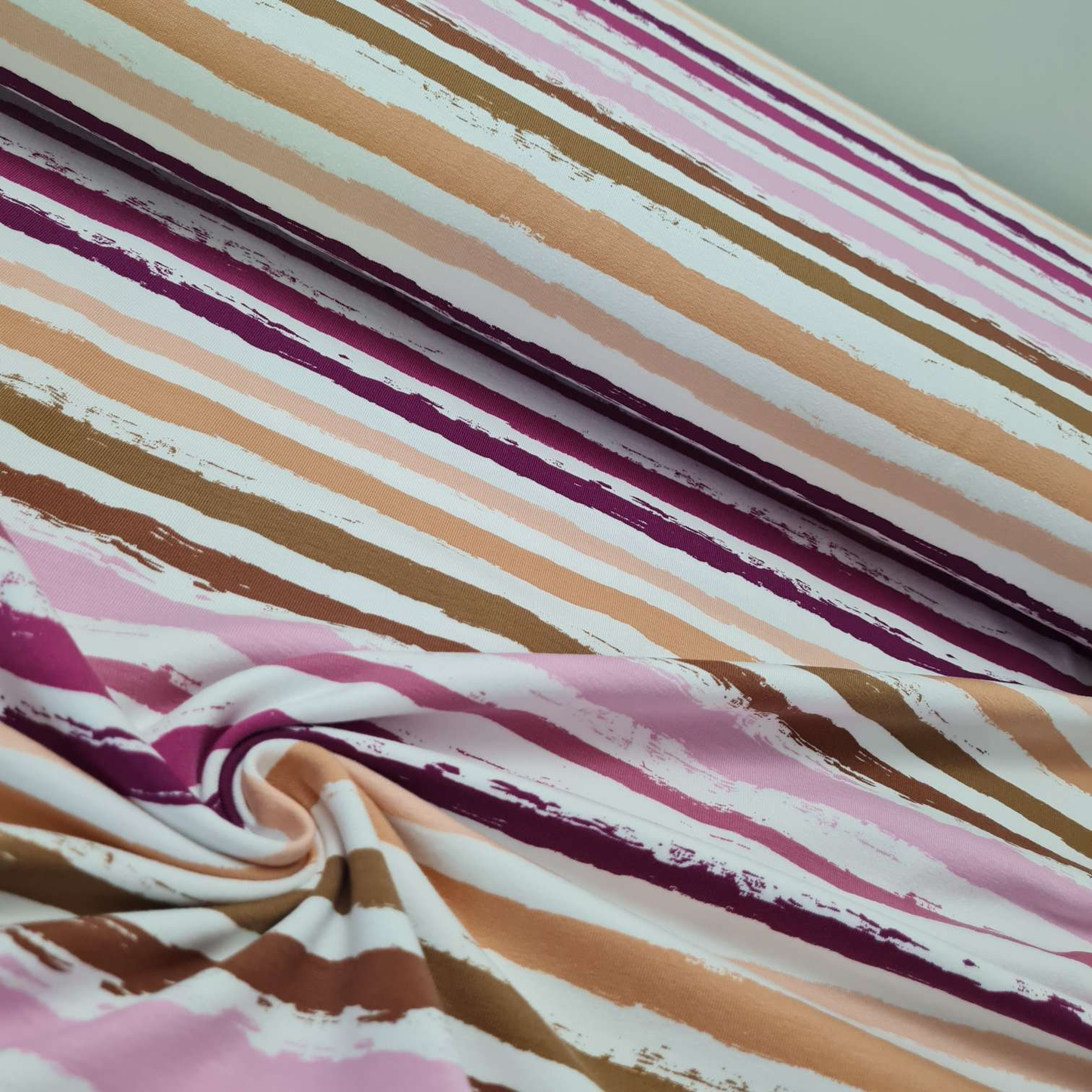 Baumwolljersey | Streifen | Lila