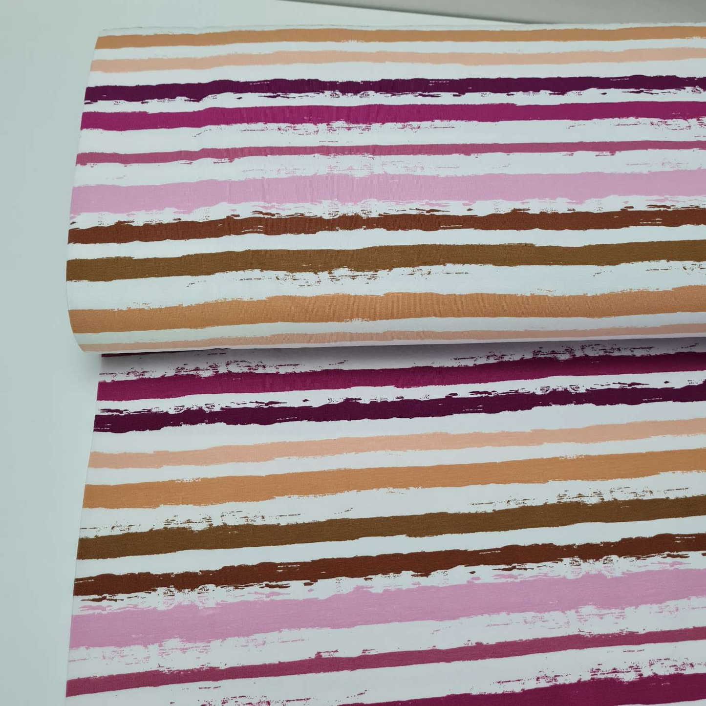 Baumwolljersey | Streifen | Lila