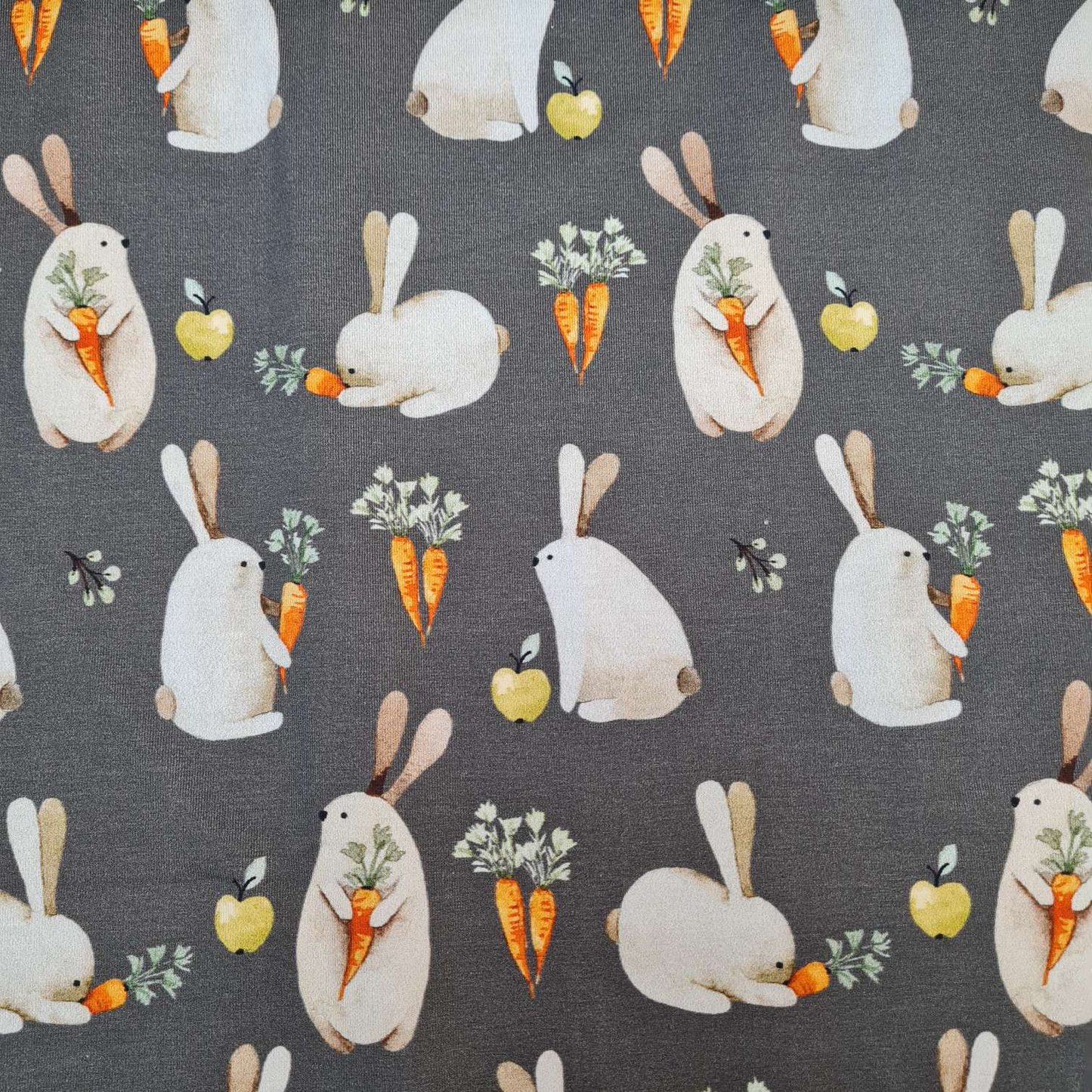 Baumwolljersey | Hasen | Braun