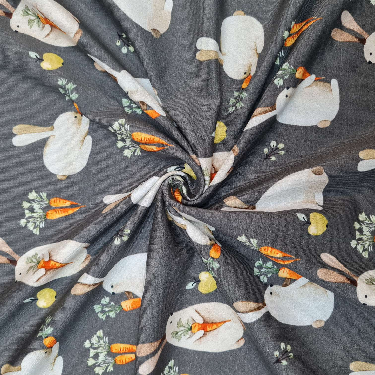 Baumwolljersey | Hasen | Braun