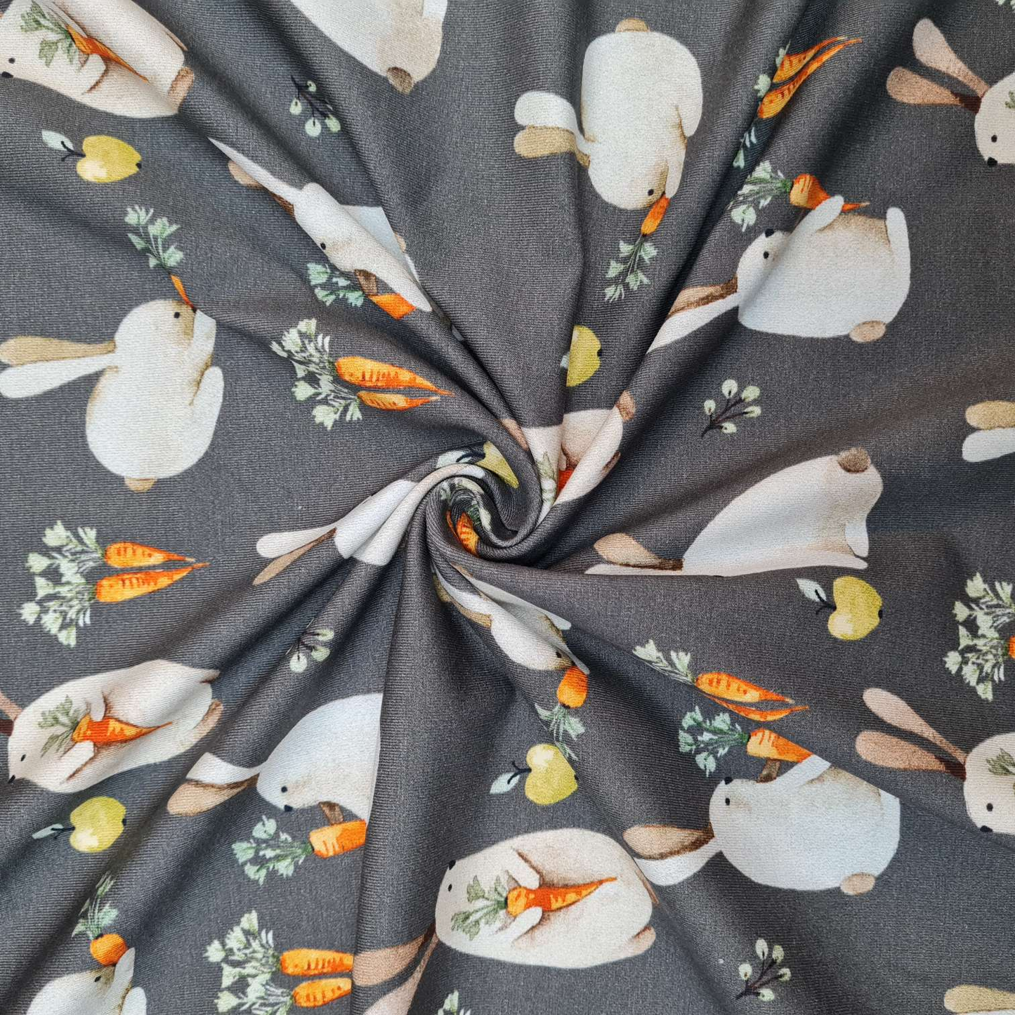 Baumwolljersey | Hasen | Braun