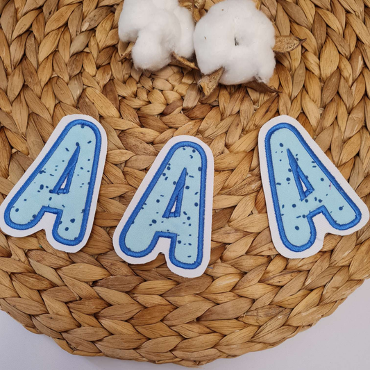 Applikation Aufnäher Patch | Buchstaben | Wunschname | Cloud Wild Horse