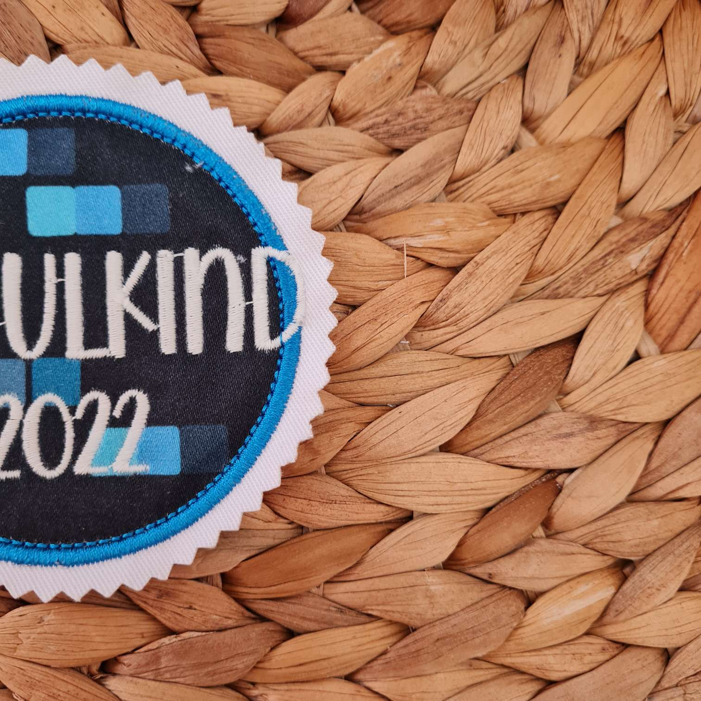 Applikation Aufnäher Button Klettie  | Schulkind 2025 | TiefseetauchBär | Rund