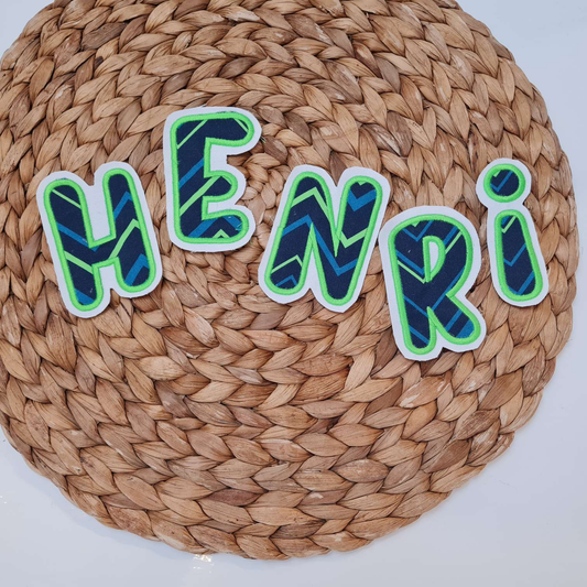 Applikation Aufnäher Patch | Wunschname | FallrückziehBär