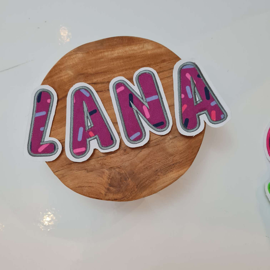 Applikation Aufnäher Patch | Wunschname | Buchstaben | NussknackBär