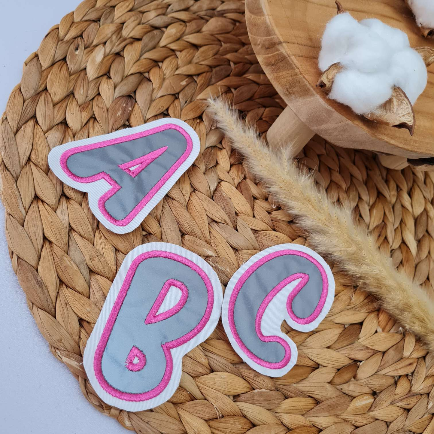 Applikation Aufnäher Patch | Buchstaben | Wunschname | Reflektierend