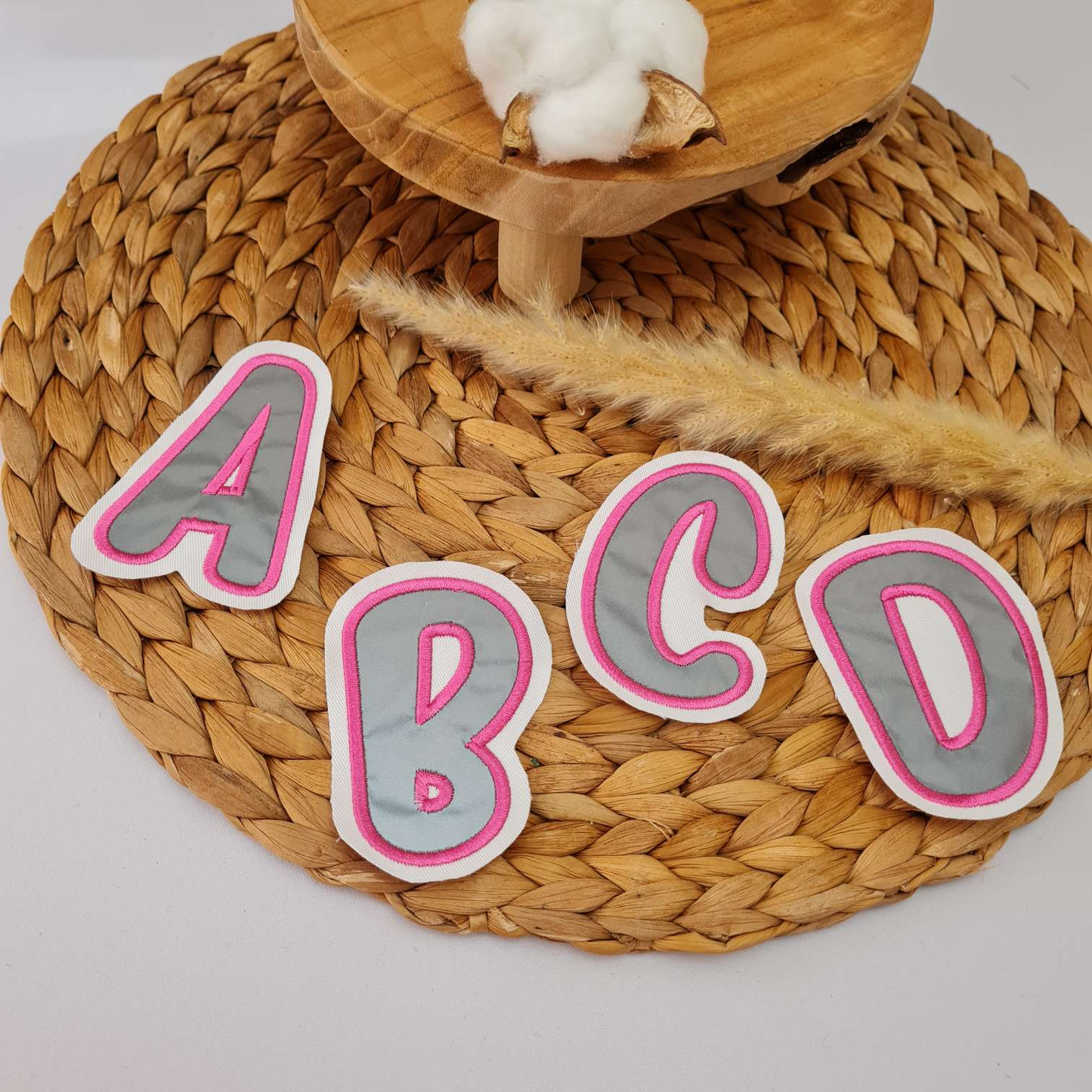 Applikation Aufnäher Patch | Buchstaben | Wunschname | Reflektierend