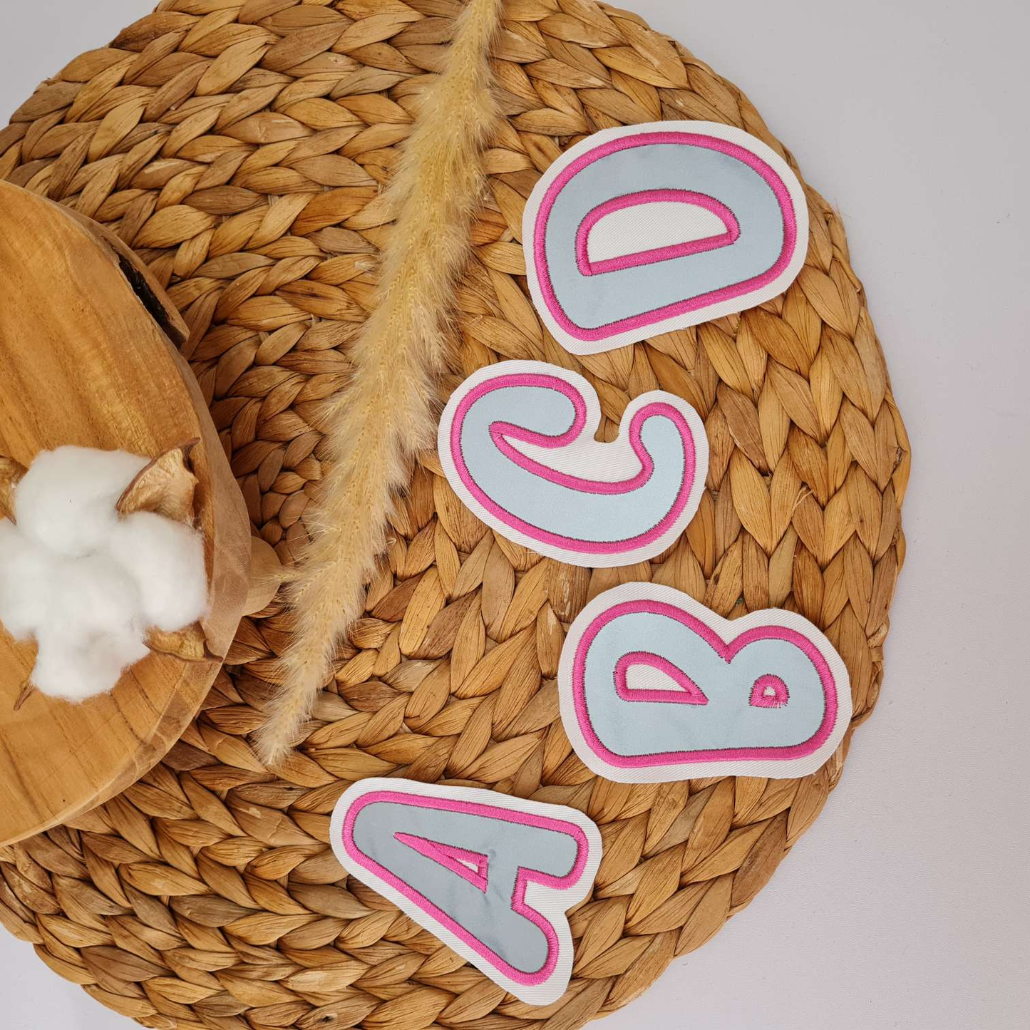 Applikation Aufnäher Patch | Buchstaben | Wunschname | Reflektierend