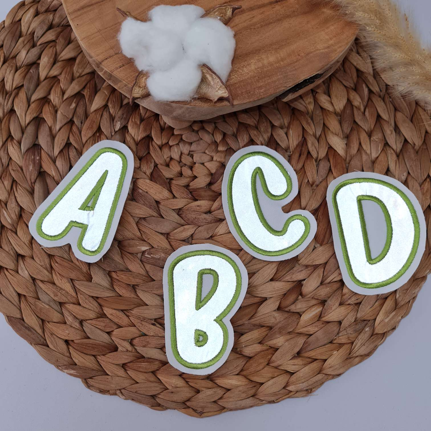 Applikation Aufnäher Patch | Buchstaben | Wunschname | Reflektierend