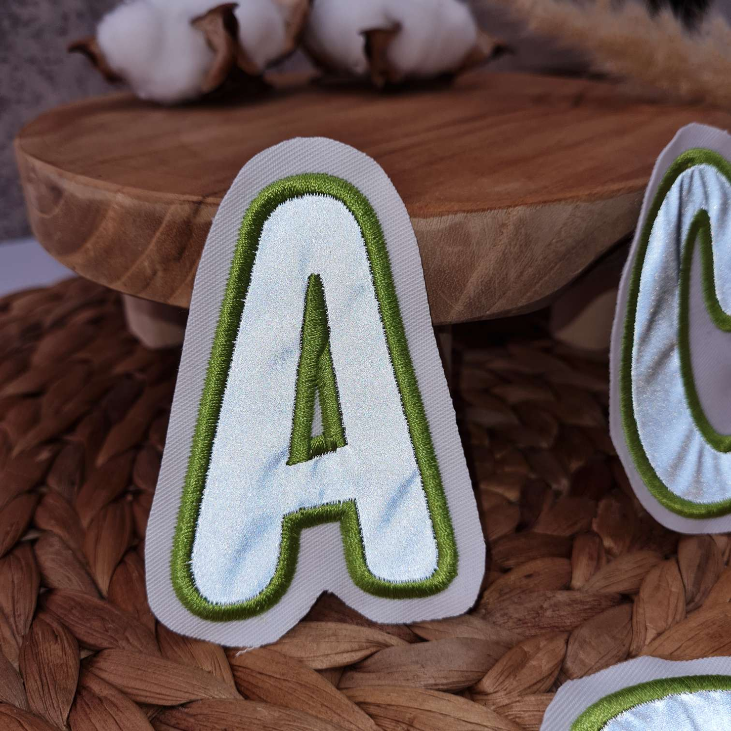 Applikation Aufnäher Patch | Buchstaben | Wunschname | Reflektierend