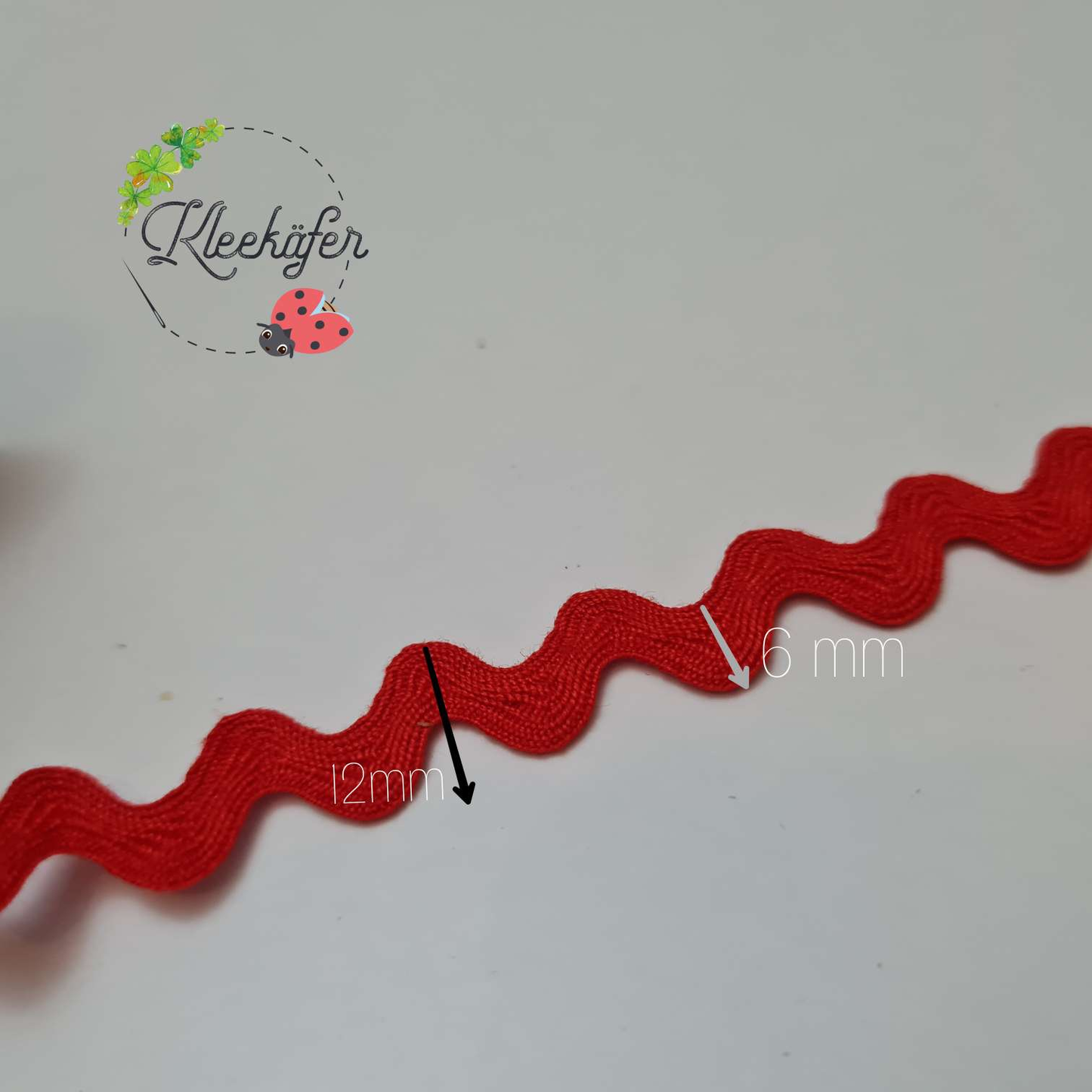 Zackenlitze | Rot | 6/12mm